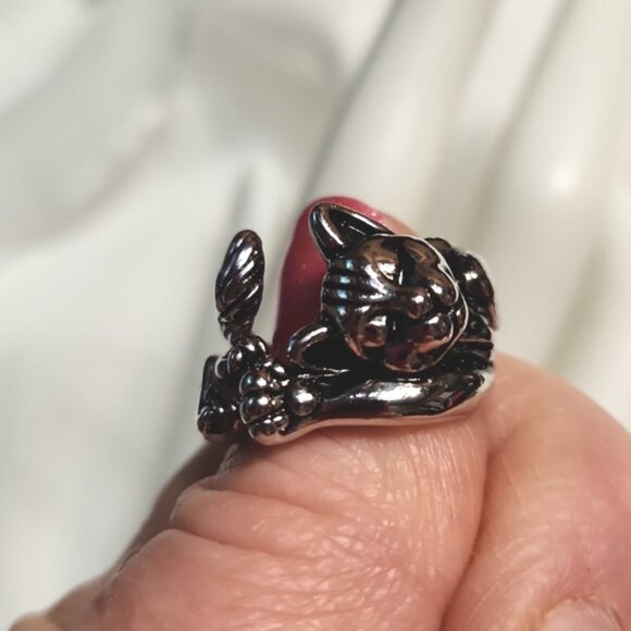 Cat Ring Sz.6 - Picture 2 of 6